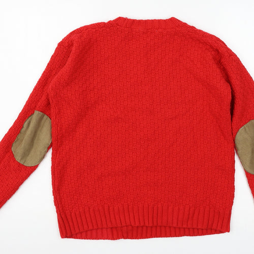 Glamourous Womens Red  Knit Pullover Jumper Size 8