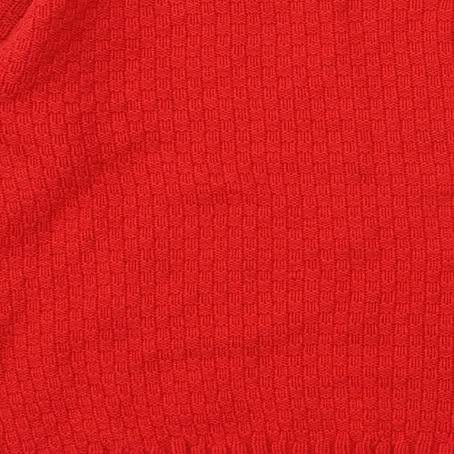 Glamourous Womens Red  Knit Pullover Jumper Size 8
