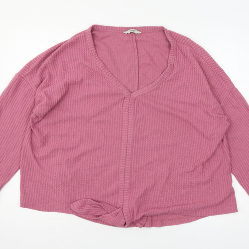 George Womens Pink  Knit Pullover Jumper Size 8