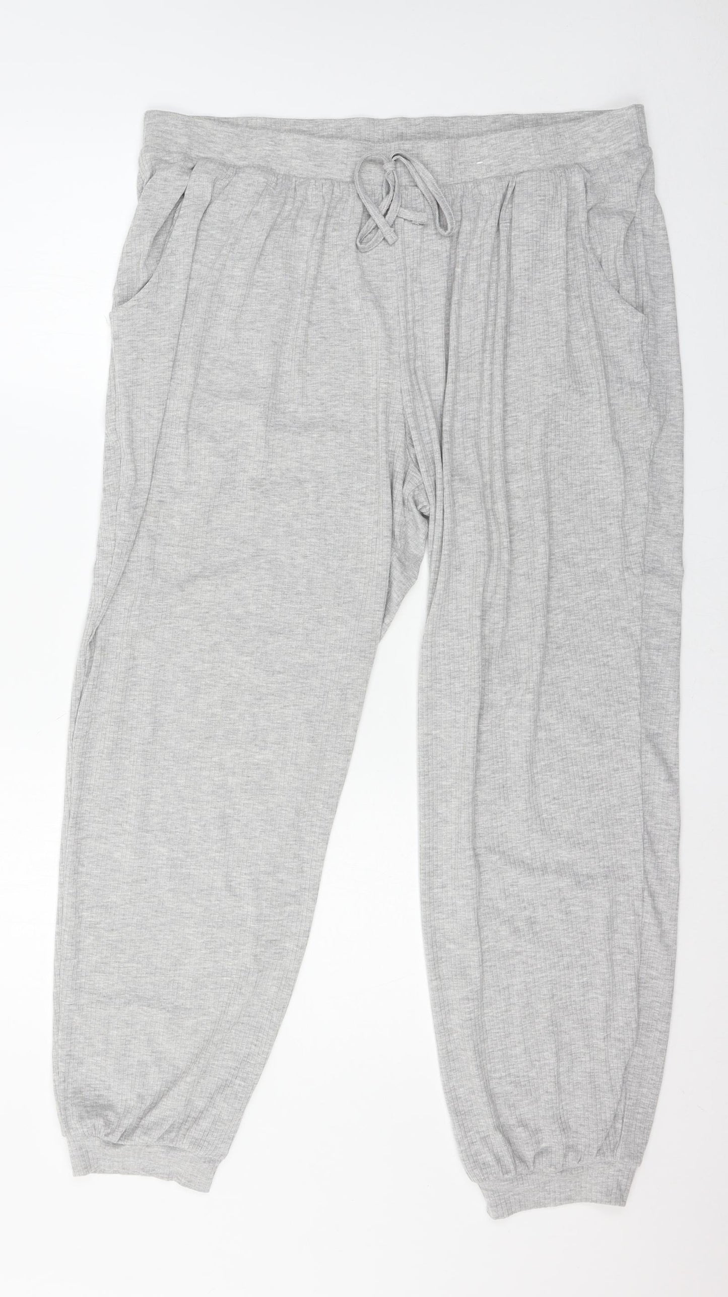 Love to Lounge Womens Grey  Jersey Trousers  Size 18 L28 in