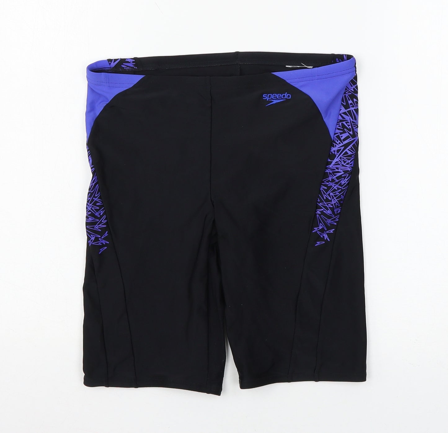 Speedo Womens Black  Jersey Sweat Shorts Size 28 in