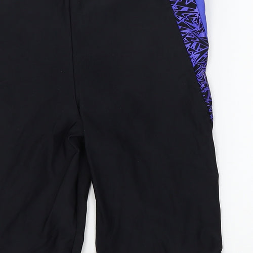 Speedo Womens Black  Jersey Sweat Shorts Size 28 in