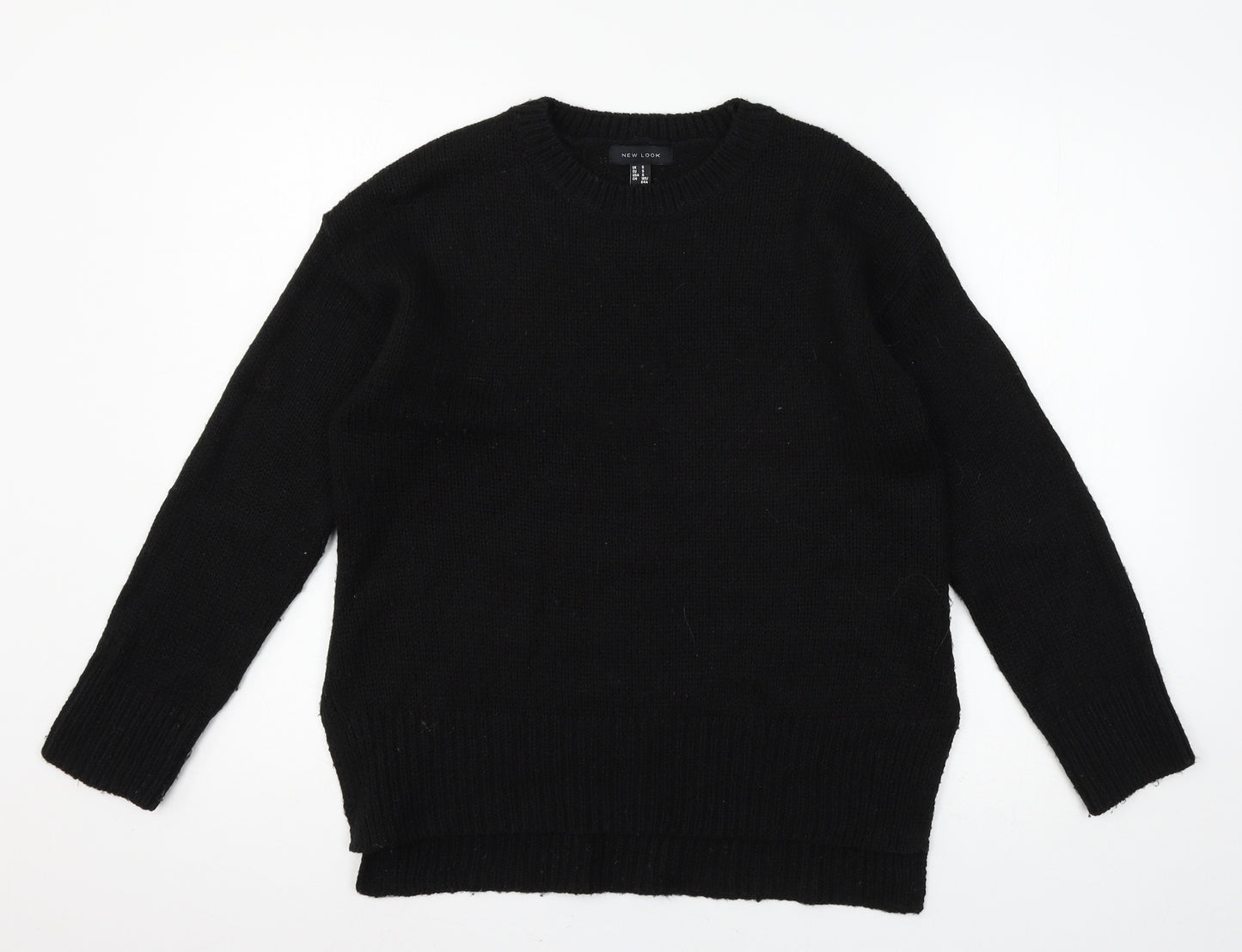 New Look Womens Black  Knit Pullover Jumper Size S