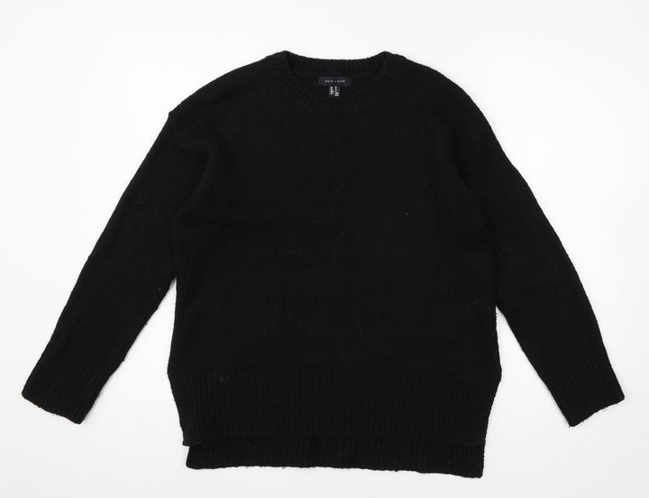 New Look Womens Black  Knit Pullover Jumper Size S