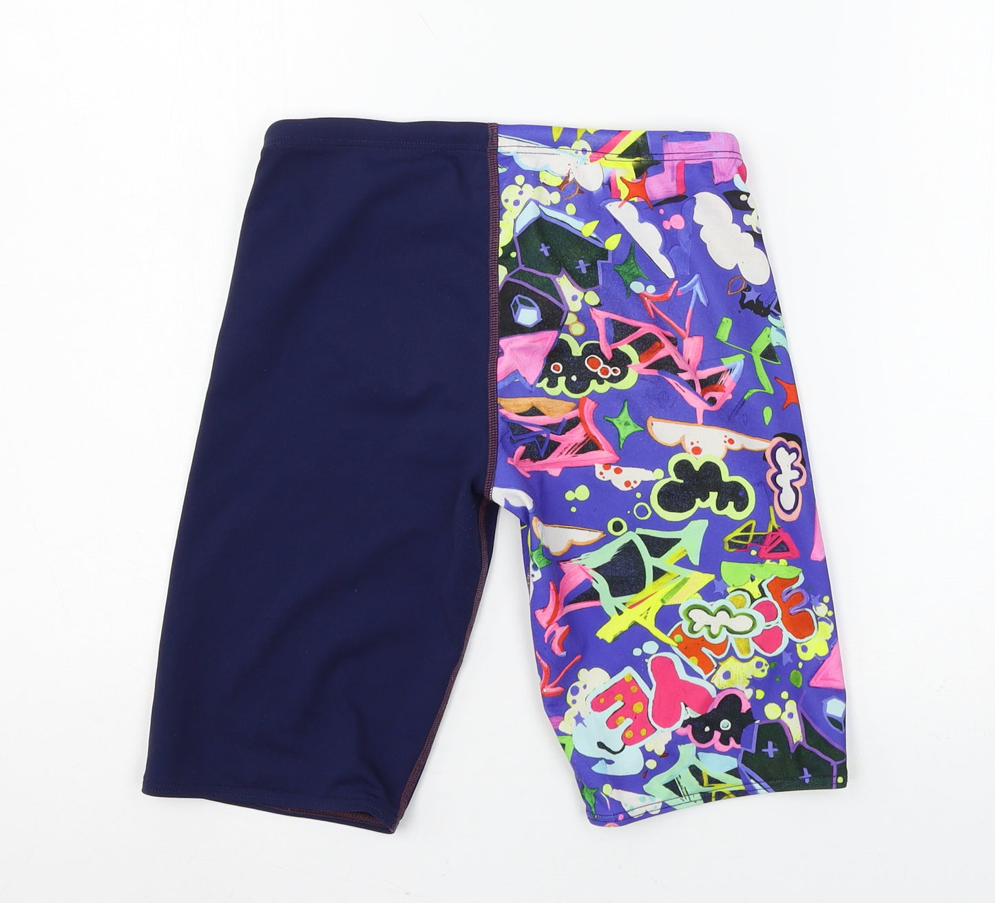 Maru Mens Multicoloured Geometric  Sweat Shorts Size 26 in - sw