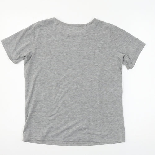 Select Womens Grey  Jersey Basic T-Shirt Size S  - I Want it all