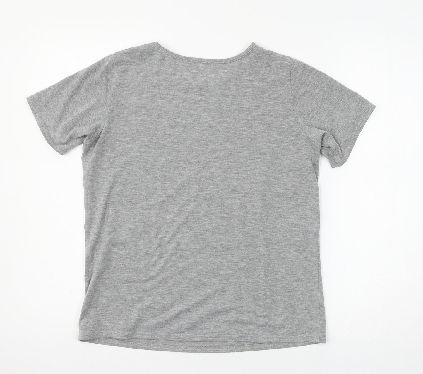 Select Womens Grey  Jersey Basic T-Shirt Size S  - I Want it all