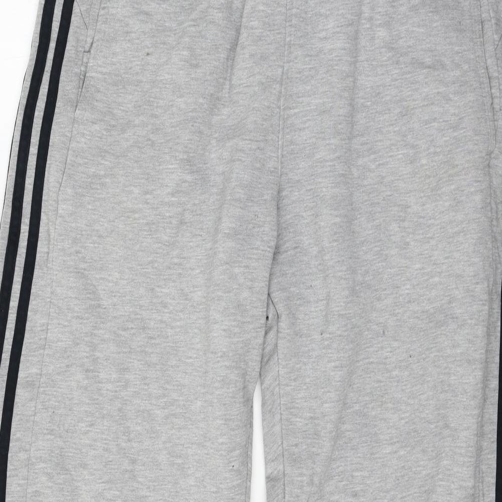 adidas Mens Grey  Jersey Jogger Trousers Size L L29 in