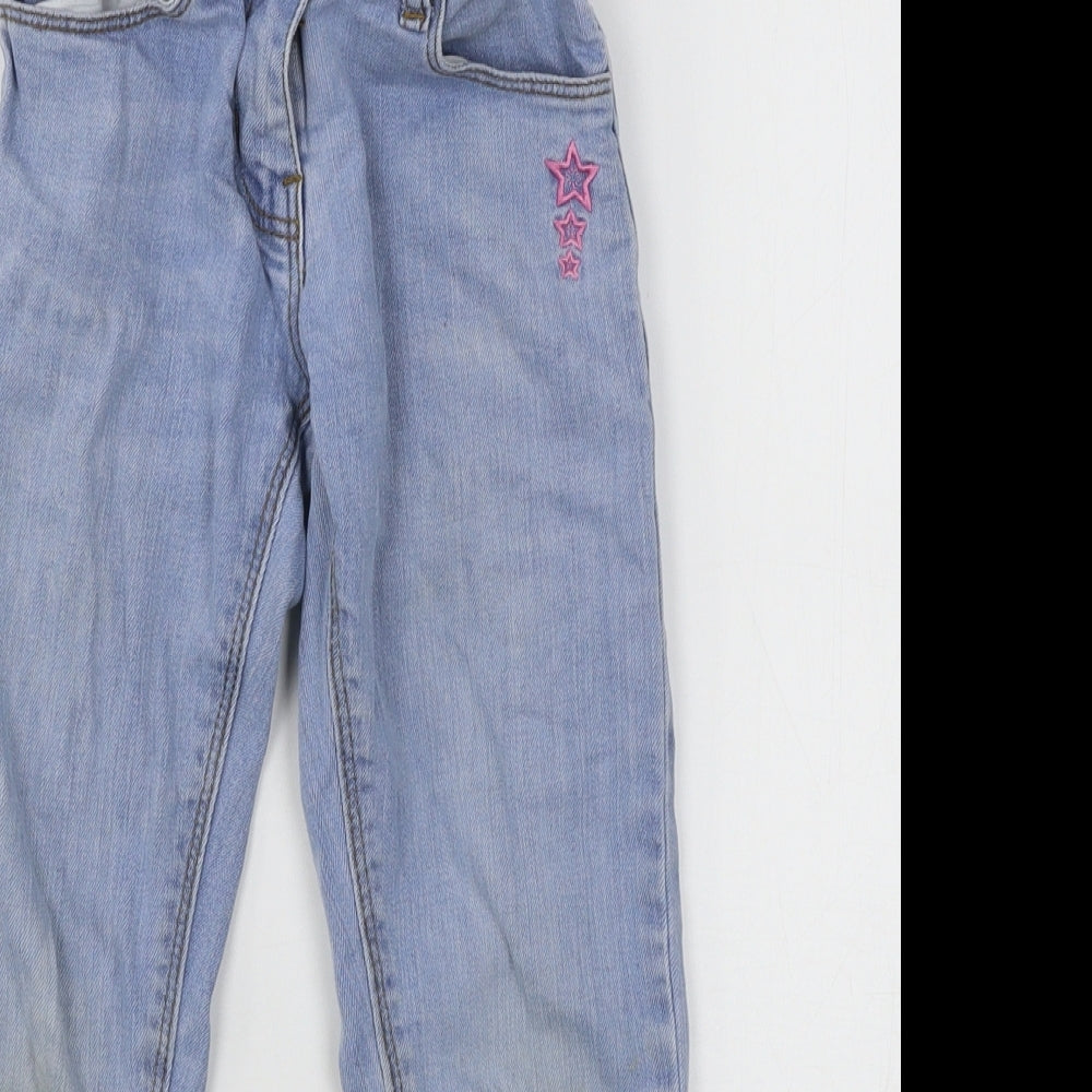Little Muffins Girls Blue  Denim Straight Jeans Size 5-6 Years
