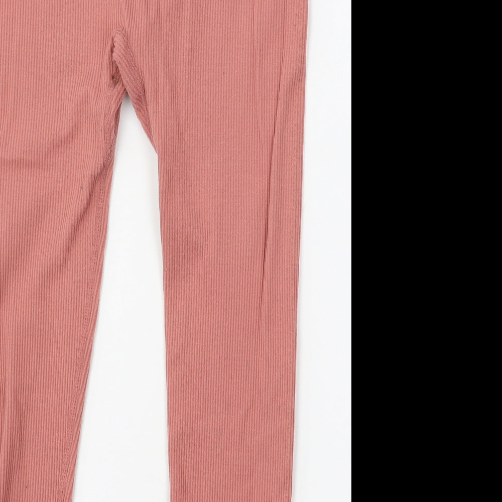 HIT Womens Pink   Capri Leggings Size L L20 in