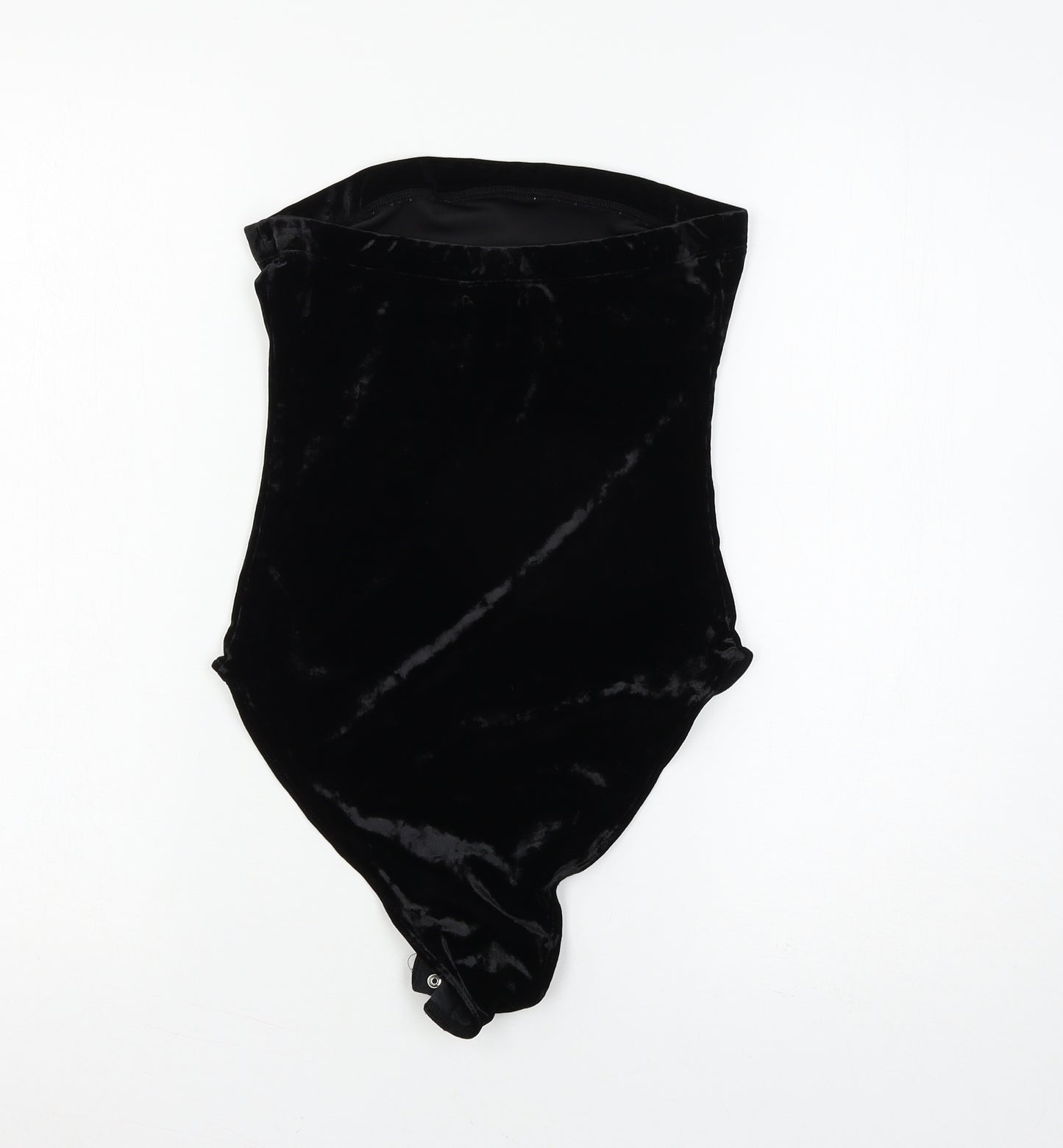 Urban Outfitters Womens Black  Velour Bodysuit One-Piece Size L