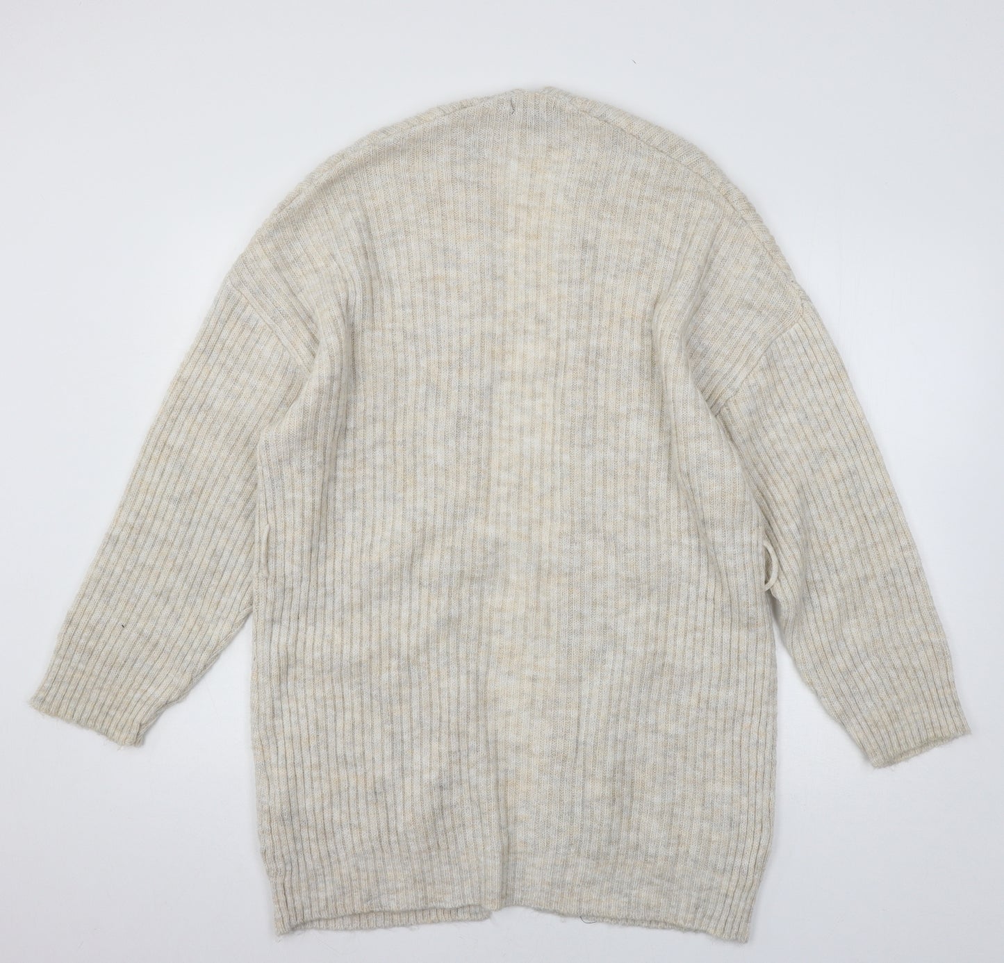 Primark Womens Ivory  Knit Cardigan Jumper Size 10