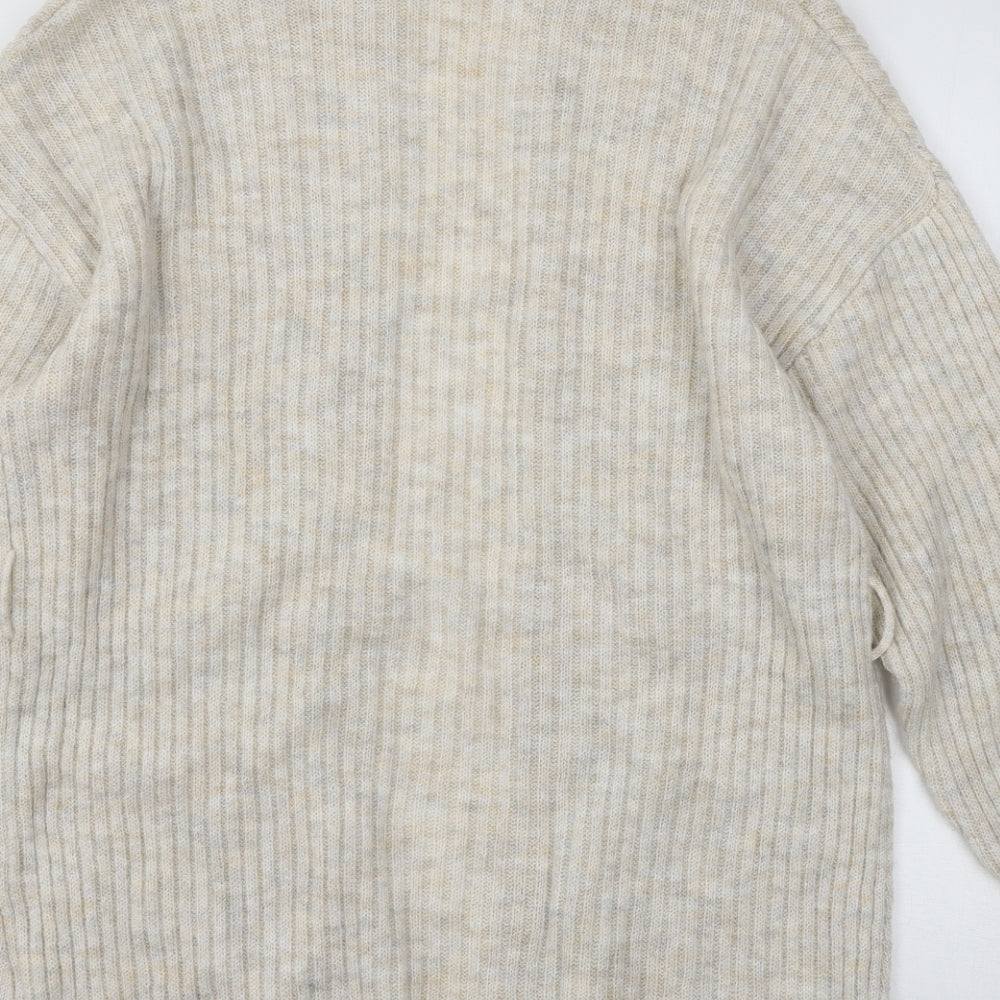 Primark Womens Ivory  Knit Cardigan Jumper Size 10
