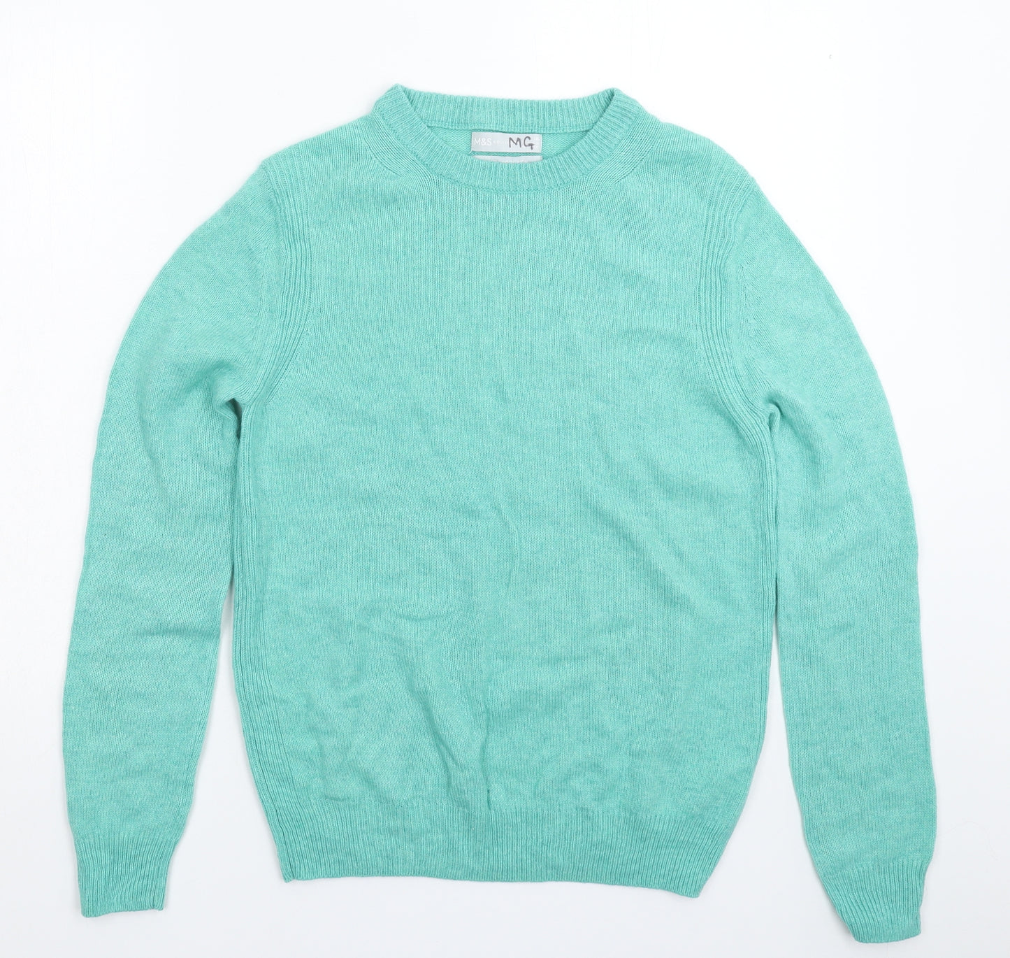Marks and Spencer Womens Green  Knit Pullover Jumper Size 10