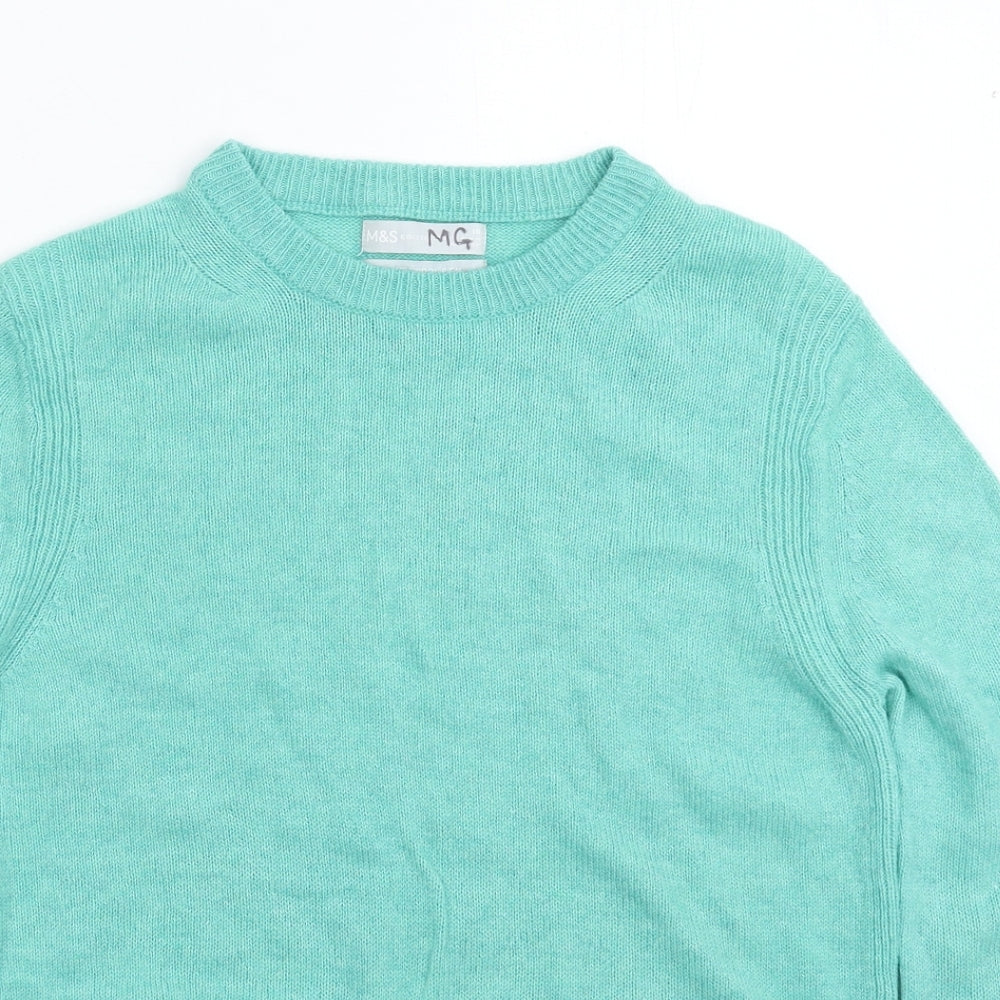 Marks and Spencer Womens Green  Knit Pullover Jumper Size 10