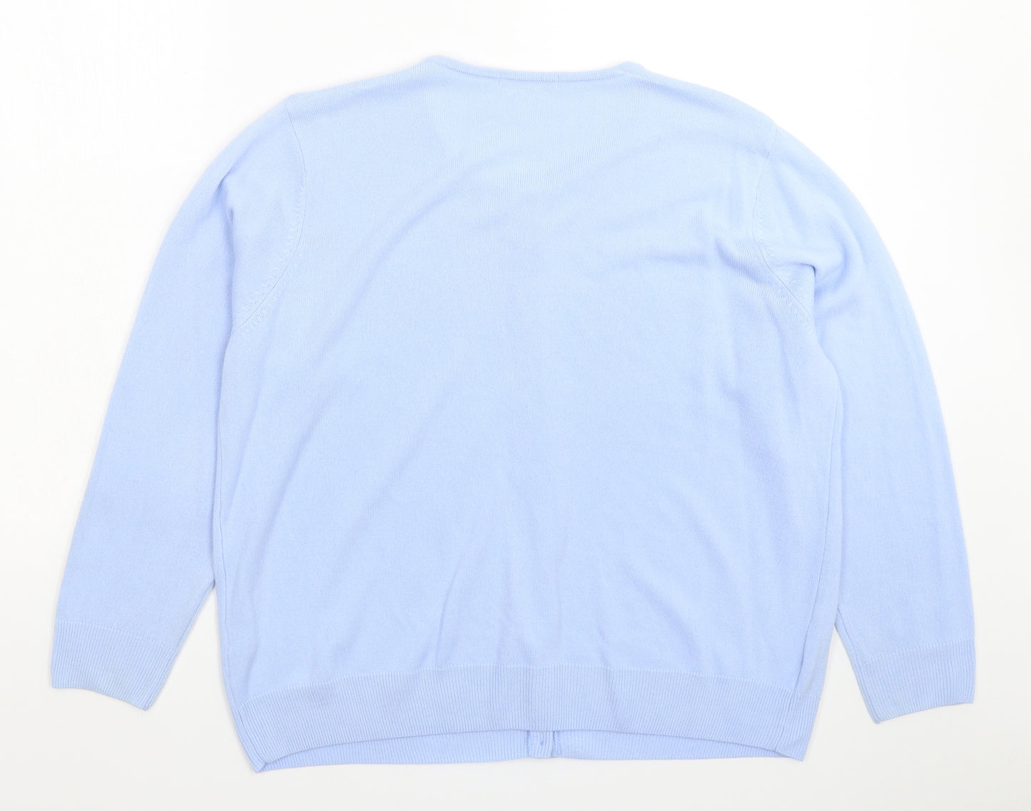 Marks and Spencer Womens Blue  Knit Cardigan Jumper Size 20