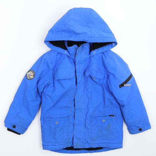 Matalan Boys Blue   Parka Coat Size 6-7 Years