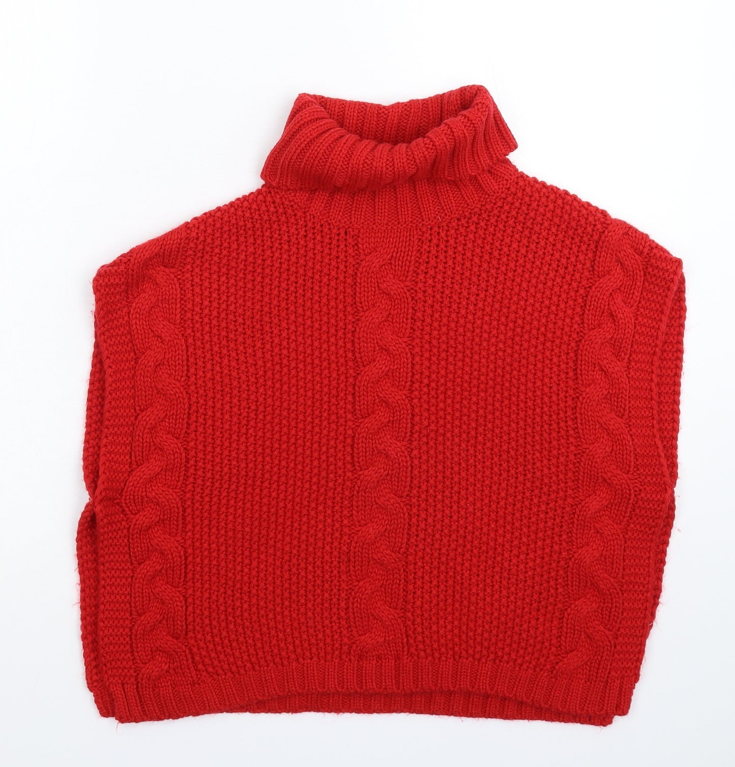 Matalan Girls Red  Knit Pullover Jumper Size 11 Years