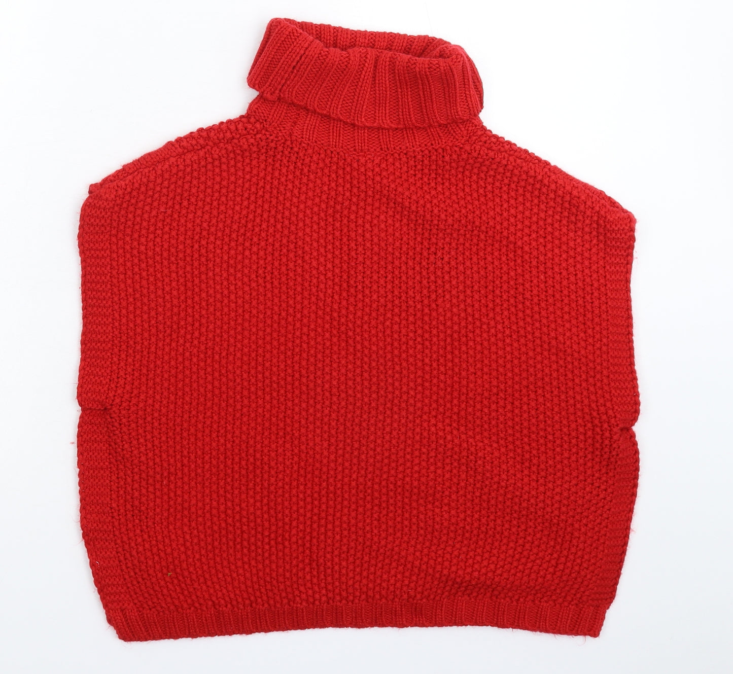 Matalan Girls Red  Knit Pullover Jumper Size 11 Years