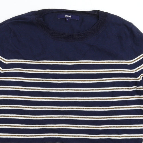 NEXT Womens Multicoloured Striped Knit Pullover Jumper Size 12