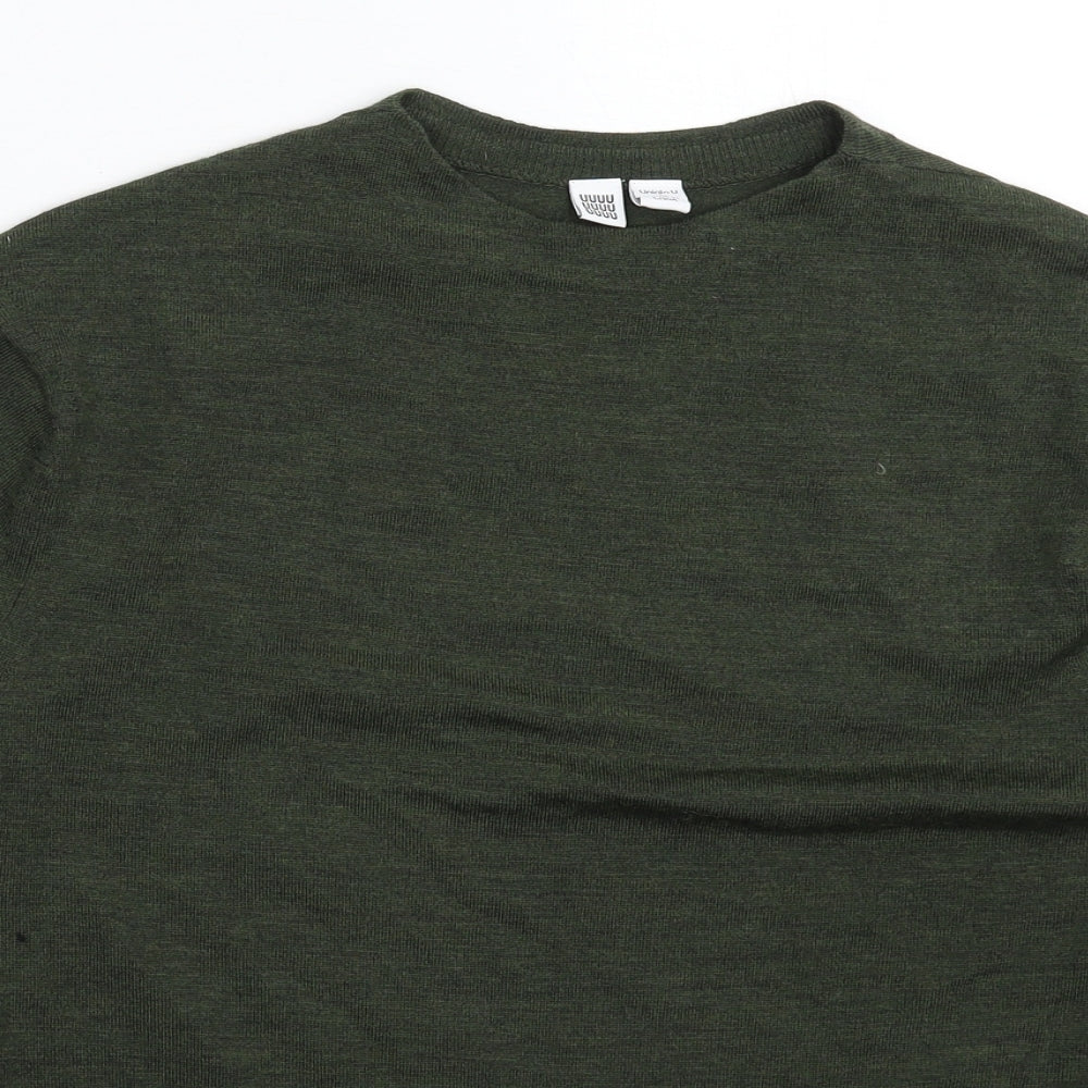 Uniqlo Mens Green  Knit Pullover Jumper Size S