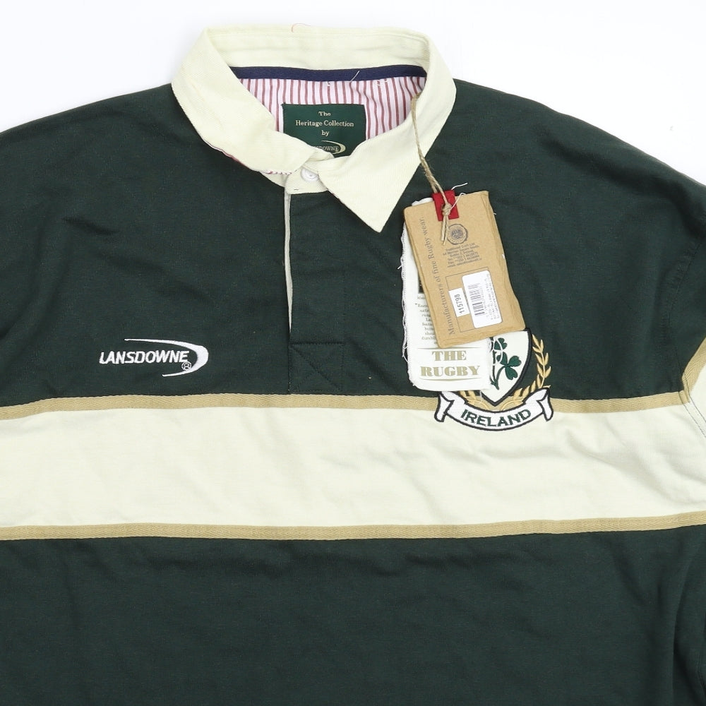 Lansdowne Mens Green    Polo Size XL