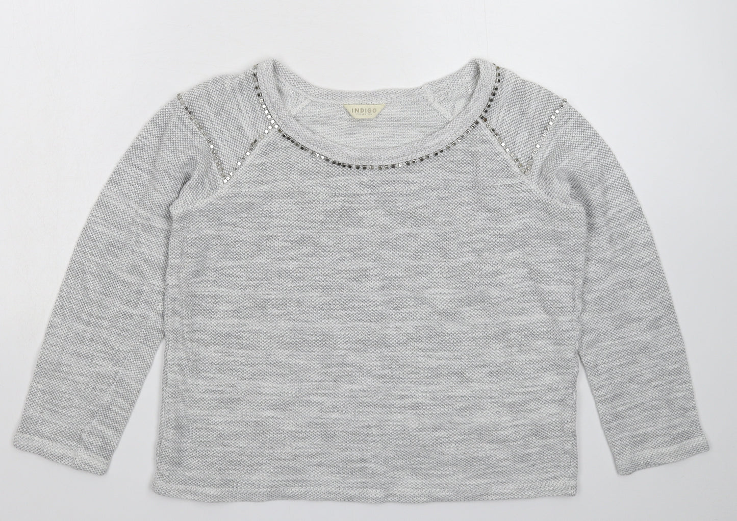 Marks and Spencer Womens Grey  Knit Pullover Jumper Size 10