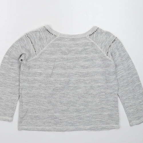 Marks and Spencer Womens Grey  Knit Pullover Jumper Size 10