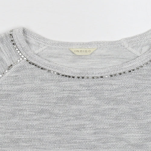 Marks and Spencer Womens Grey  Knit Pullover Jumper Size 10