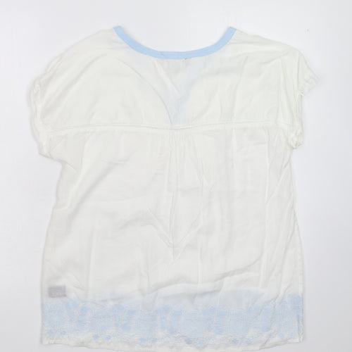 Crew Clothing Womens White   Basic T-Shirt Size 10