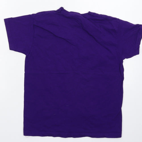 Fruit of the Loom Boys Purple   Basic T-Shirt Size 10-11 Years