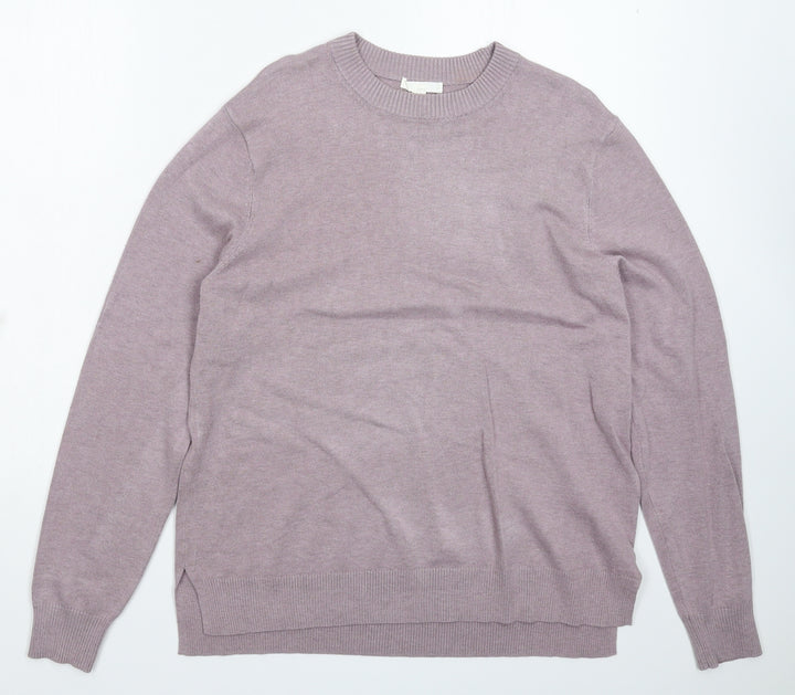 H&M Womens Grey  Knit Pullover Jumper Size M