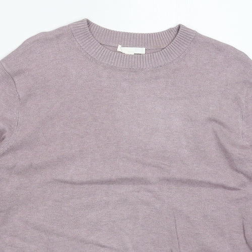 H&M Womens Grey  Knit Pullover Jumper Size M