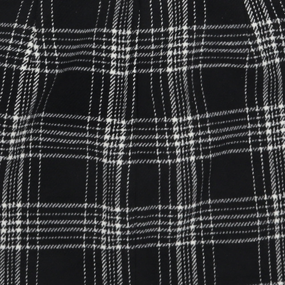 New Look Womens Black Check  Mini Skirt Size 12