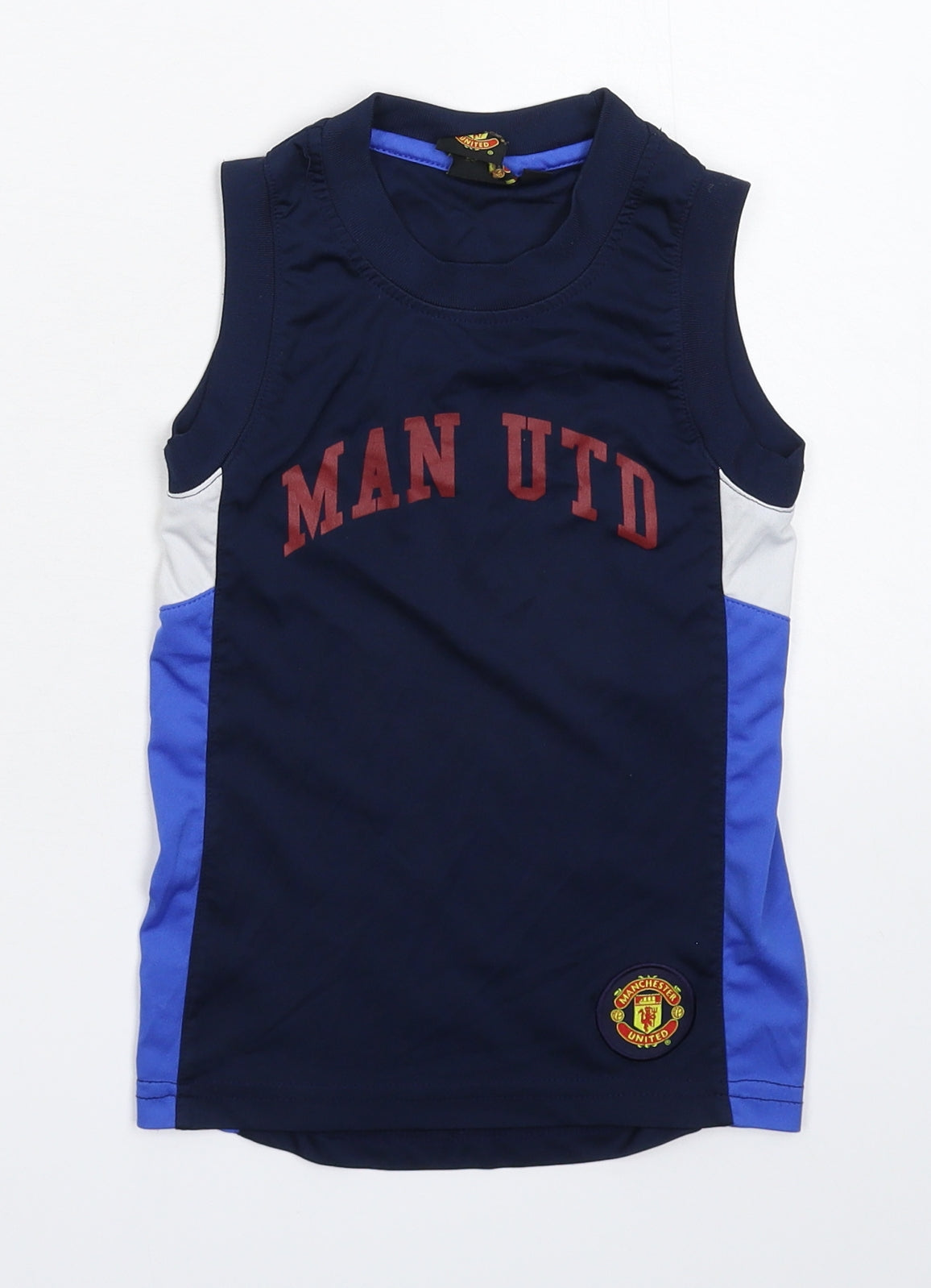 Manchester United Boys Black   Jersey Tank Size 4-5 Years