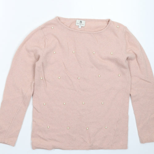 Benedetta B Womens Beige  Knit Pullover Jumper Size M