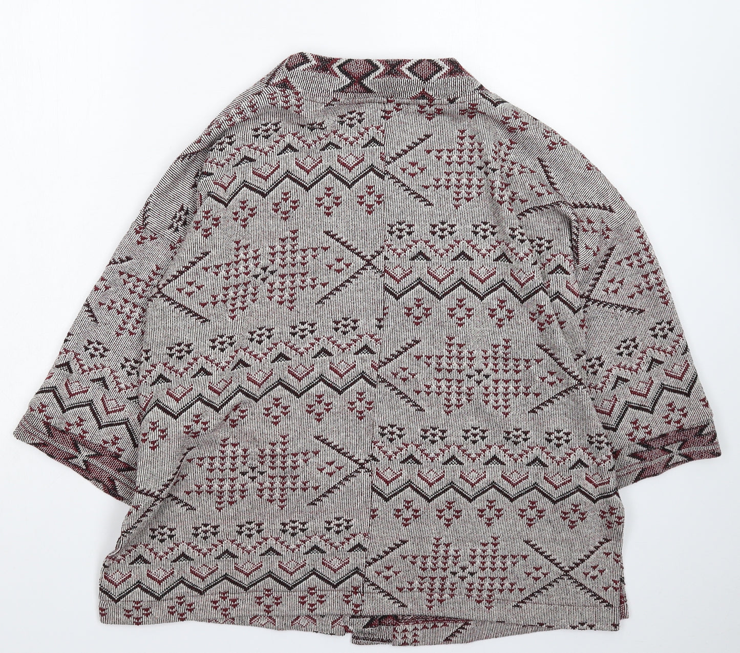 NEXT Womens Multicoloured Geometric Knit Cardigan Jumper Size 12