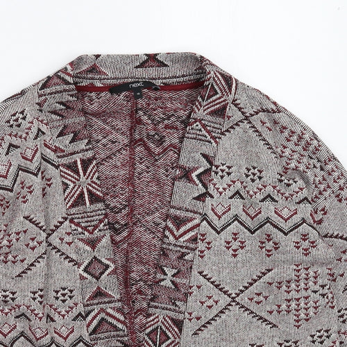 NEXT Womens Multicoloured Geometric Knit Cardigan Jumper Size 12