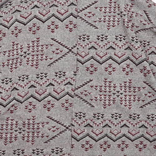 NEXT Womens Multicoloured Geometric Knit Cardigan Jumper Size 12