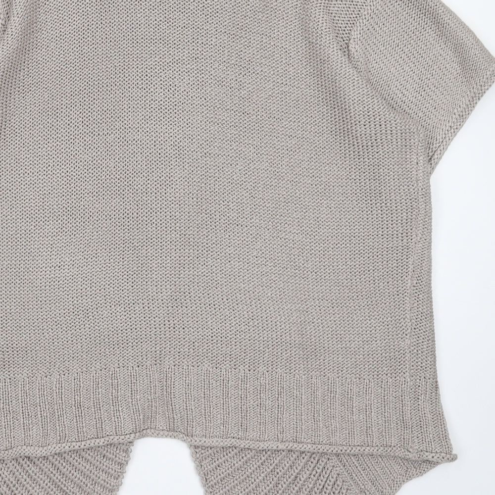 Marks and Spencer Womens Grey  Knit Cardigan Jumper Size 14