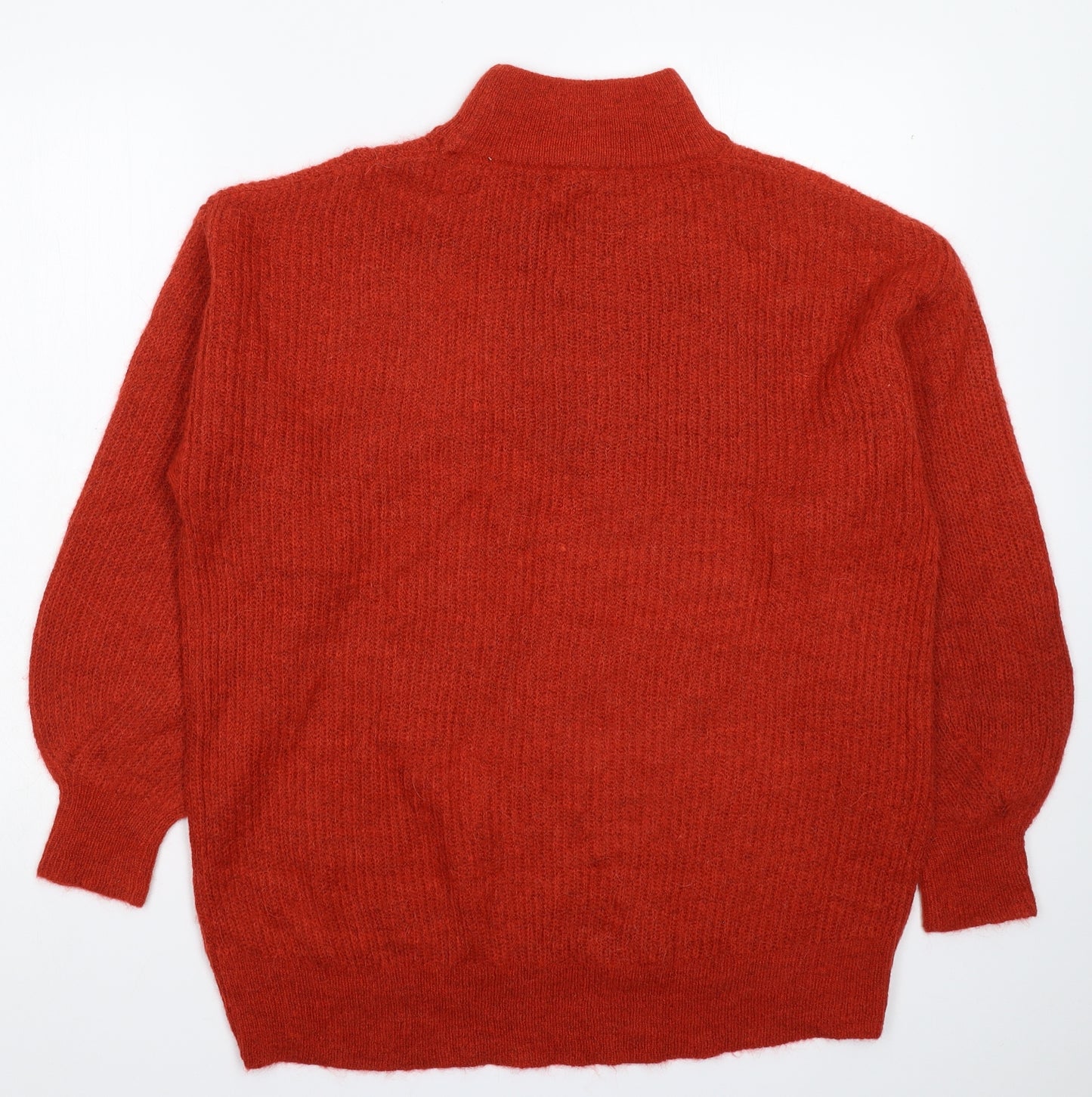 New Look Womens Red  Knit Pullover Jumper Size M  - Oversized