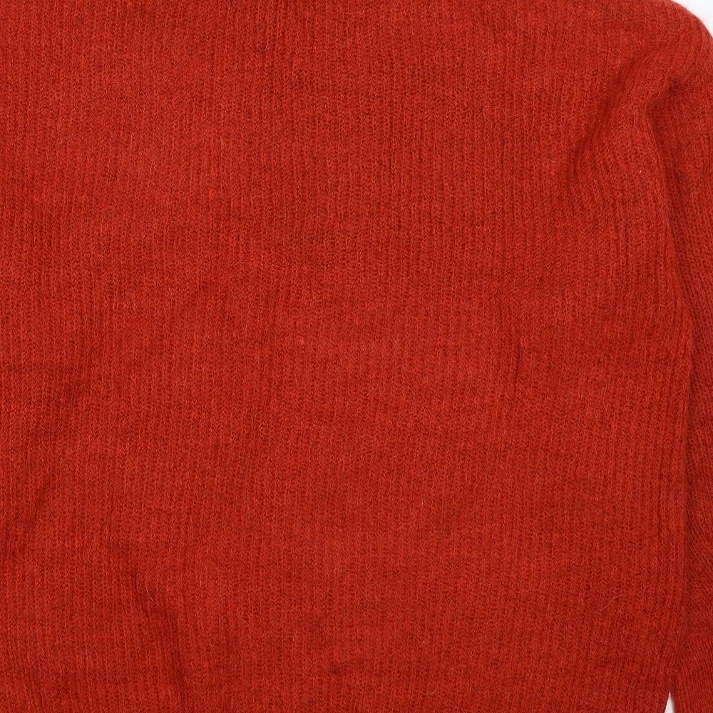 New Look Womens Red  Knit Pullover Jumper Size M  - Oversized