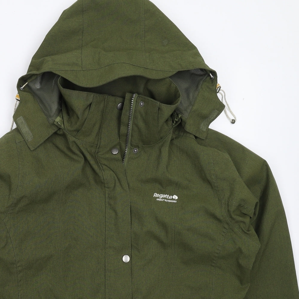 Regatta Womens Green   Rain Coat Coat Size 16