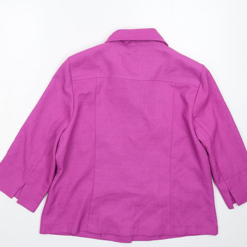 Essential Collection Womens Pink   Jacket Blazer Size 16