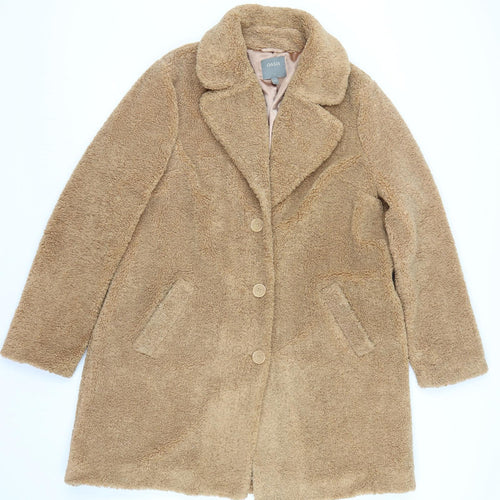 Oasis Womens Brown   Trench Coat Coat Size L