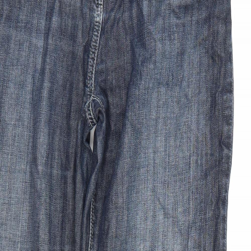 Per Una Womens Blue  Denim Straight Jeans Size 8 L27 in