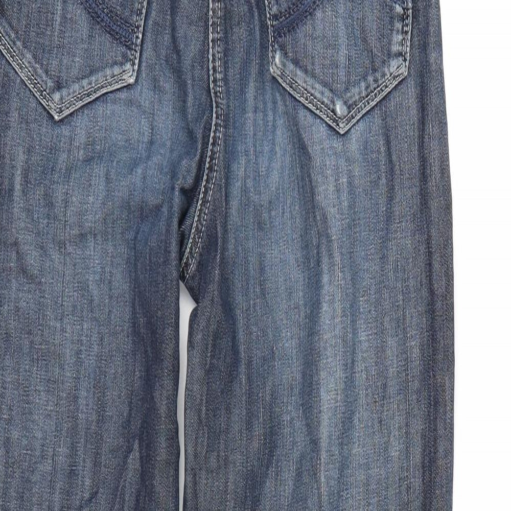 Per Una Womens Blue  Denim Straight Jeans Size 8 L27 in