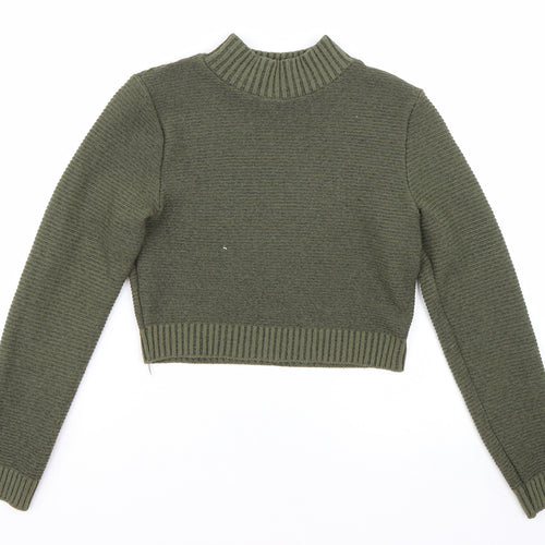 PRETTYLITTLETHING Womens Green   Pullover Jumper Size 6