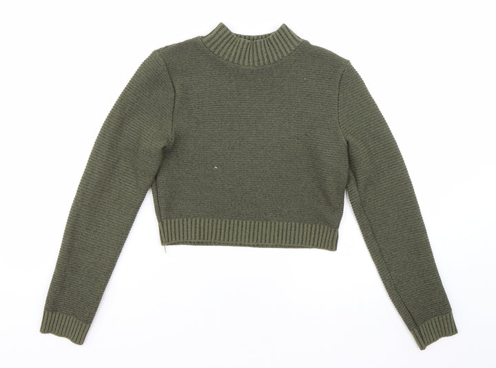 PRETTYLITTLETHING Womens Green   Pullover Jumper Size 6