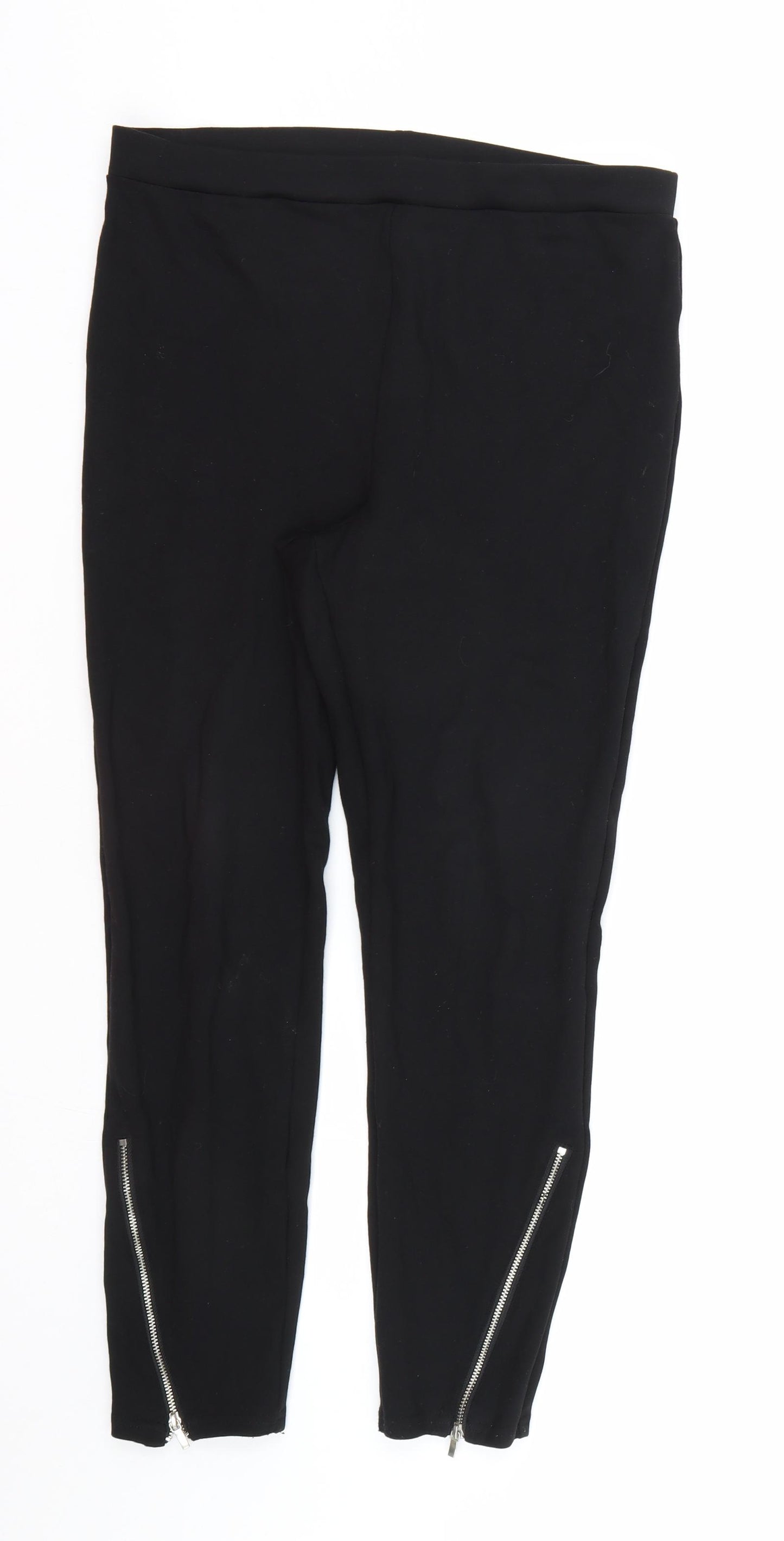 Papaya Womens Black   Capri Leggings Size 14 L24 in